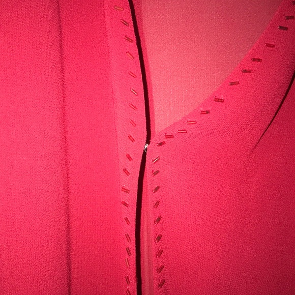 Montée Collection Red sheer jacket - Picture 4 of 5